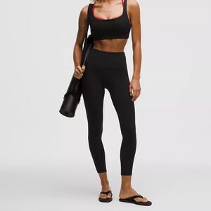 Lululemon Align High Rise Leggings 25” Size 6 Black Nulu Yoga Tight gymwear